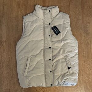 Little Bipsy Cream Puffer Vest